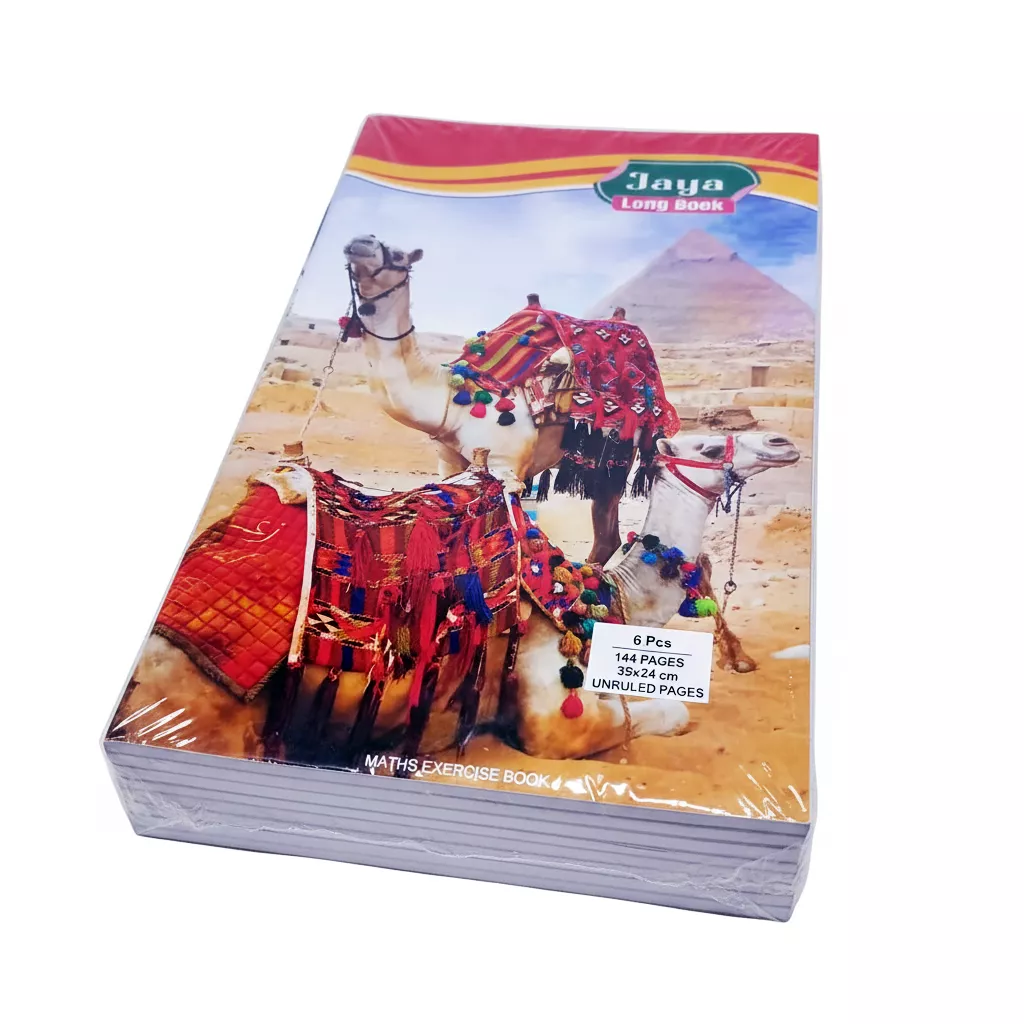 Maths Exercise Books JAYA 6pcs 144 Pages 35x24cm-Unruled