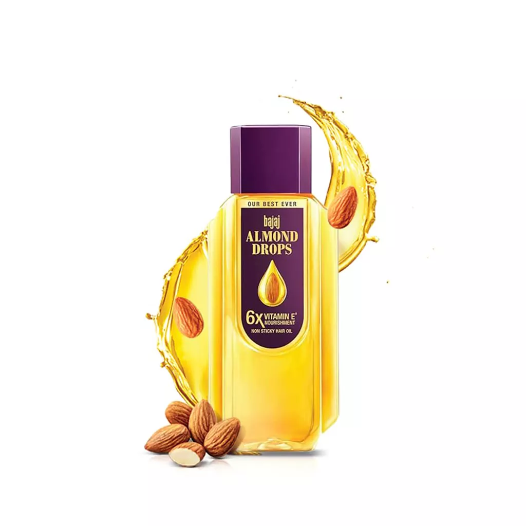 Almond Hair Oil Bajaj Almond Drops 6X Vitamin E 285ml