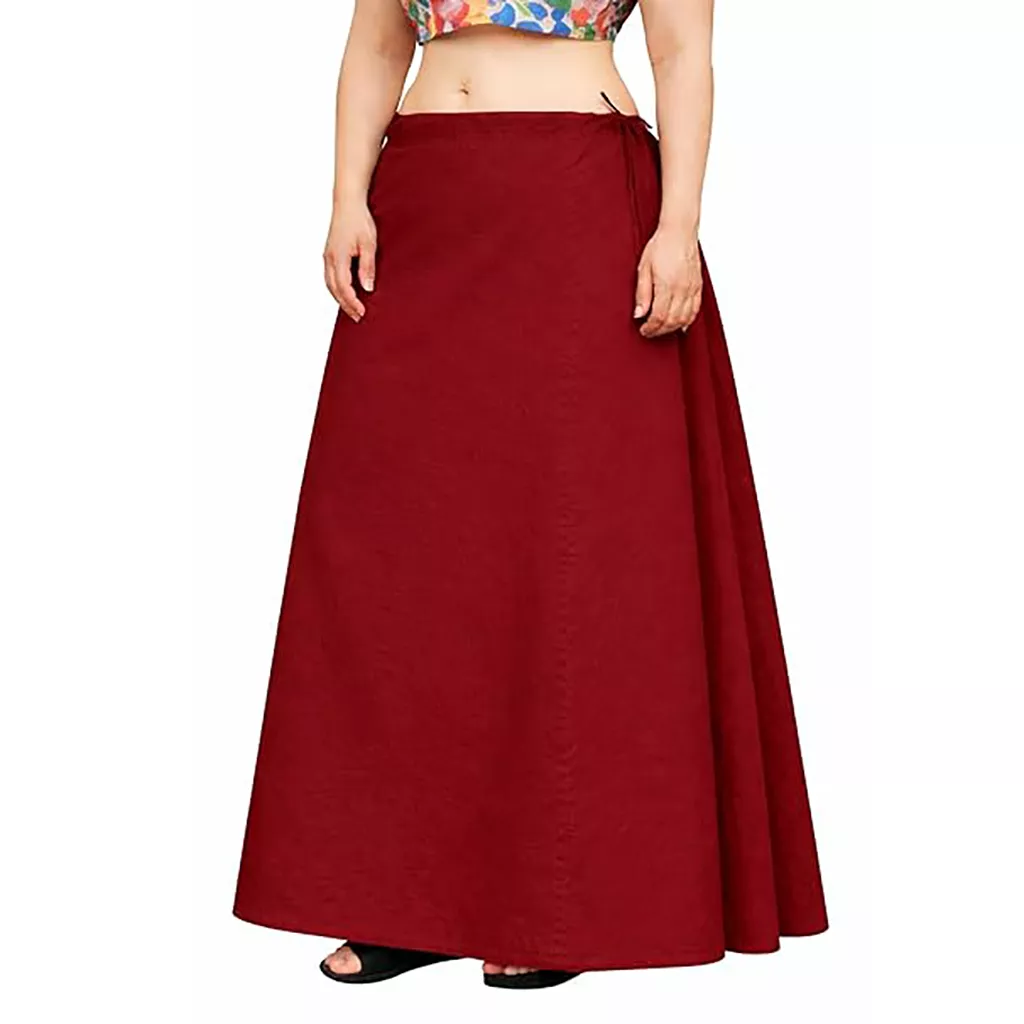 Saree Shapewear Pure Cotton Petticoat Women Drawstring 2XL
