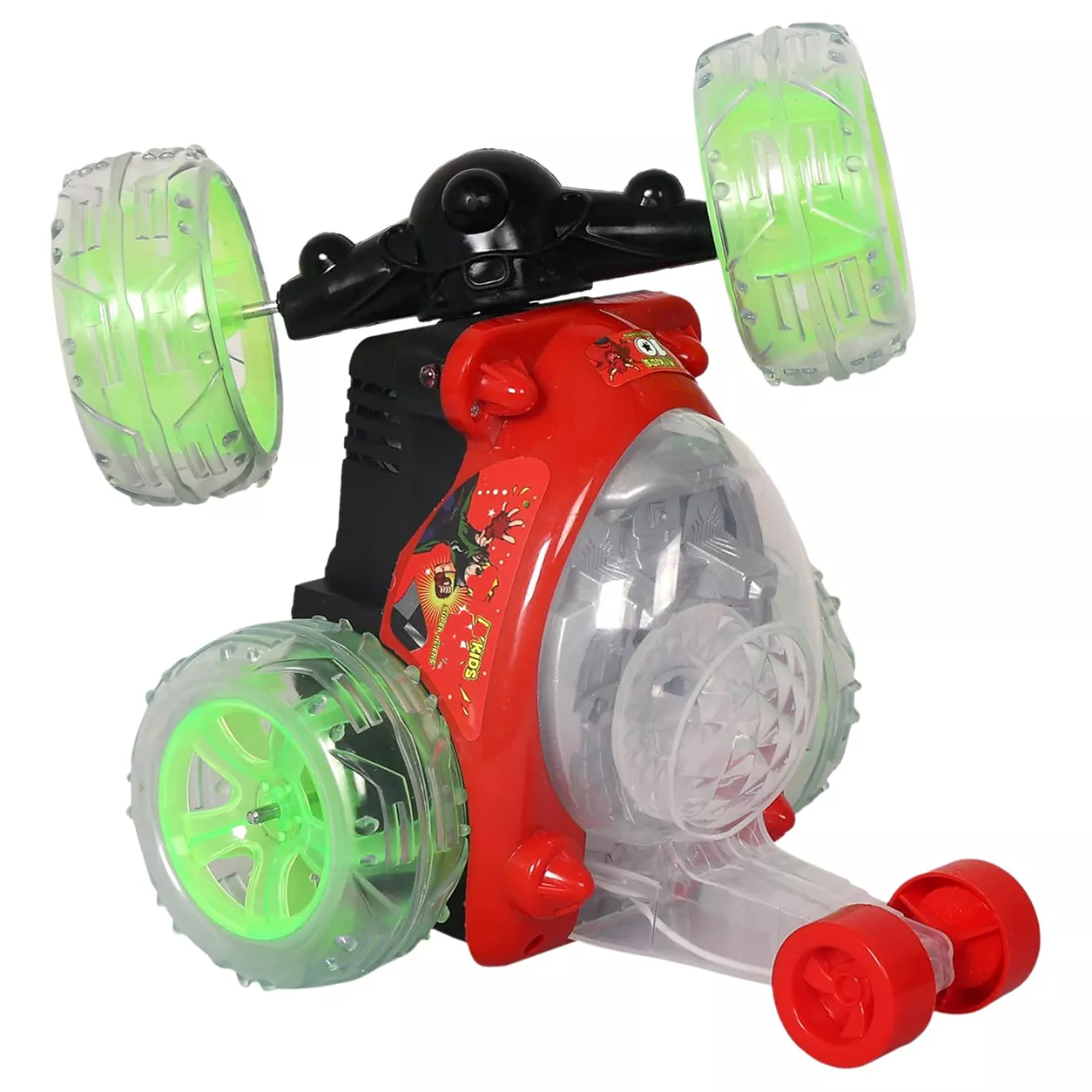 Stunt Car Remote Control – Generic Dino World 360° Spin Stunt Car Red