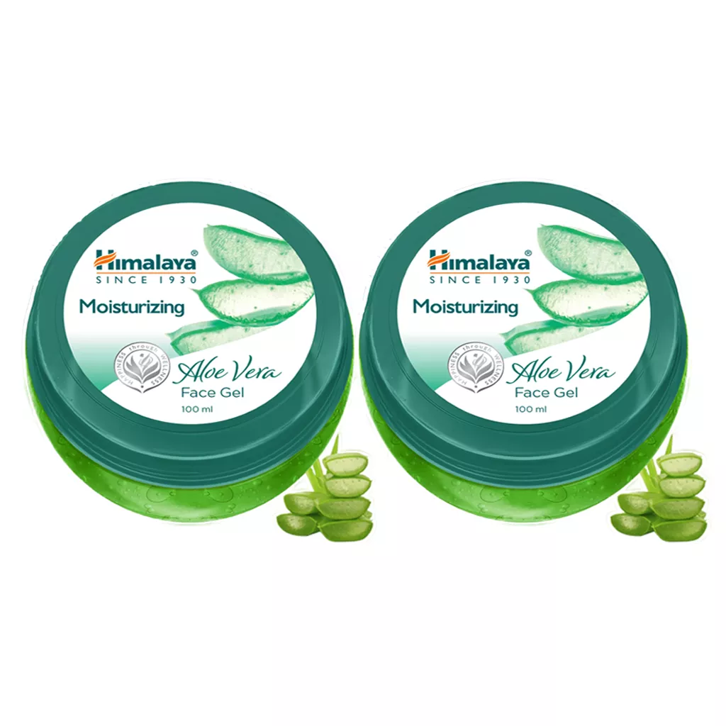 Moisturizer for Dry Skin Himalaya Aloe Vera Face Gel Pack of 2 100ML
